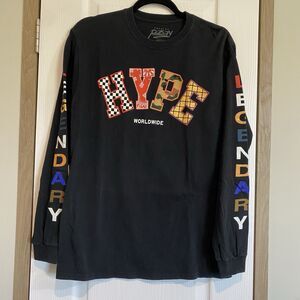 Hype Legendary Skater T-shirt Mens Long Sleeve Sz M